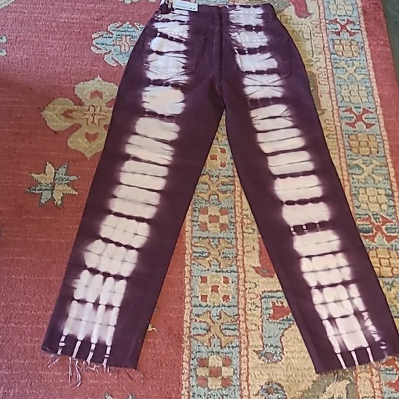NWT PACSUN HIGH RISE STRAIGHT TIE DYE JEANS - Picture 10 of 10